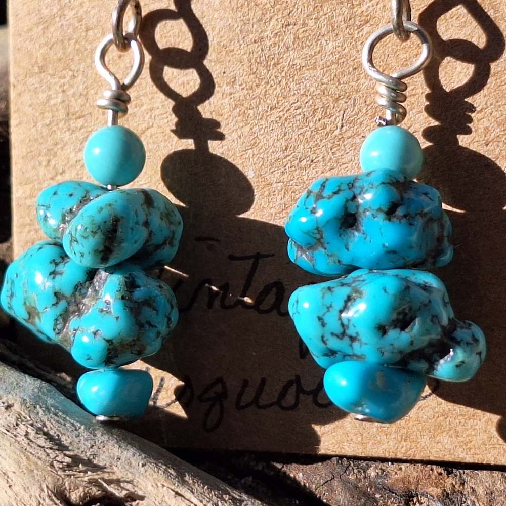 Vintage turquoise earrings